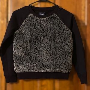 Children’s Place Black Animal Print Sweatshirt